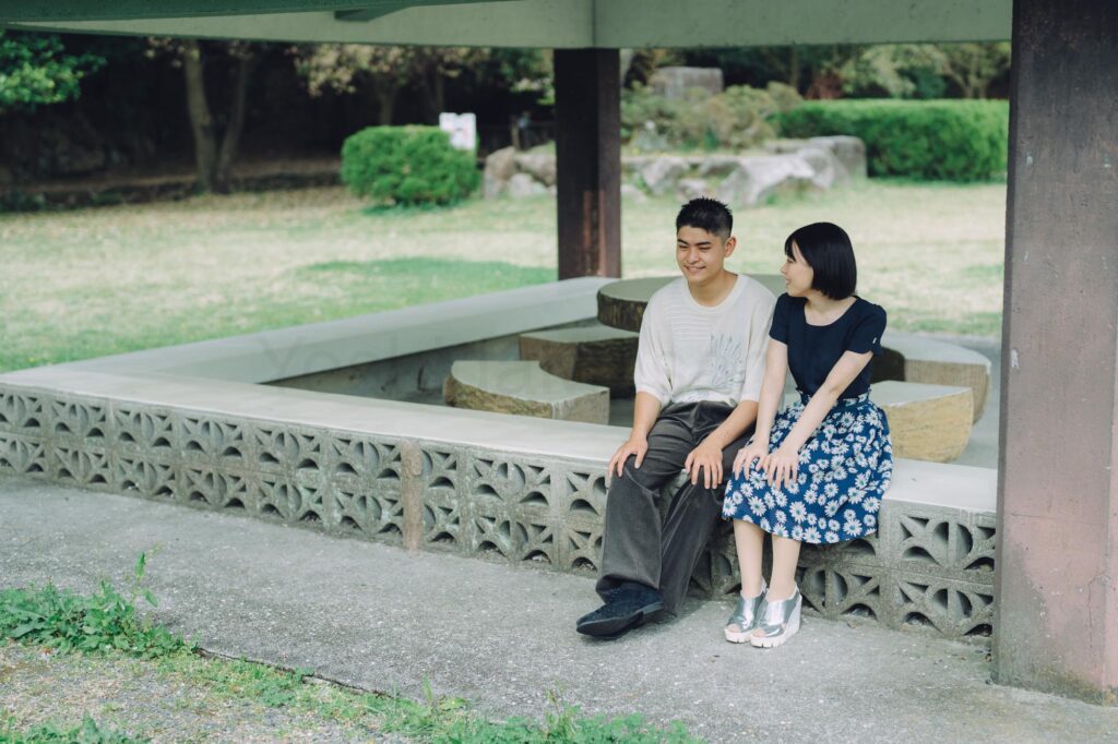 愛知県瀬戸市の定光寺公園でカップルフォトの出張撮影をしました｜撮影写真（6枚目）