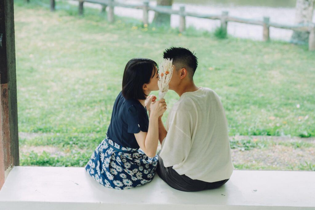 愛知県瀬戸市の定光寺公園でカップルフォトの出張撮影をしました｜撮影写真（7枚目）