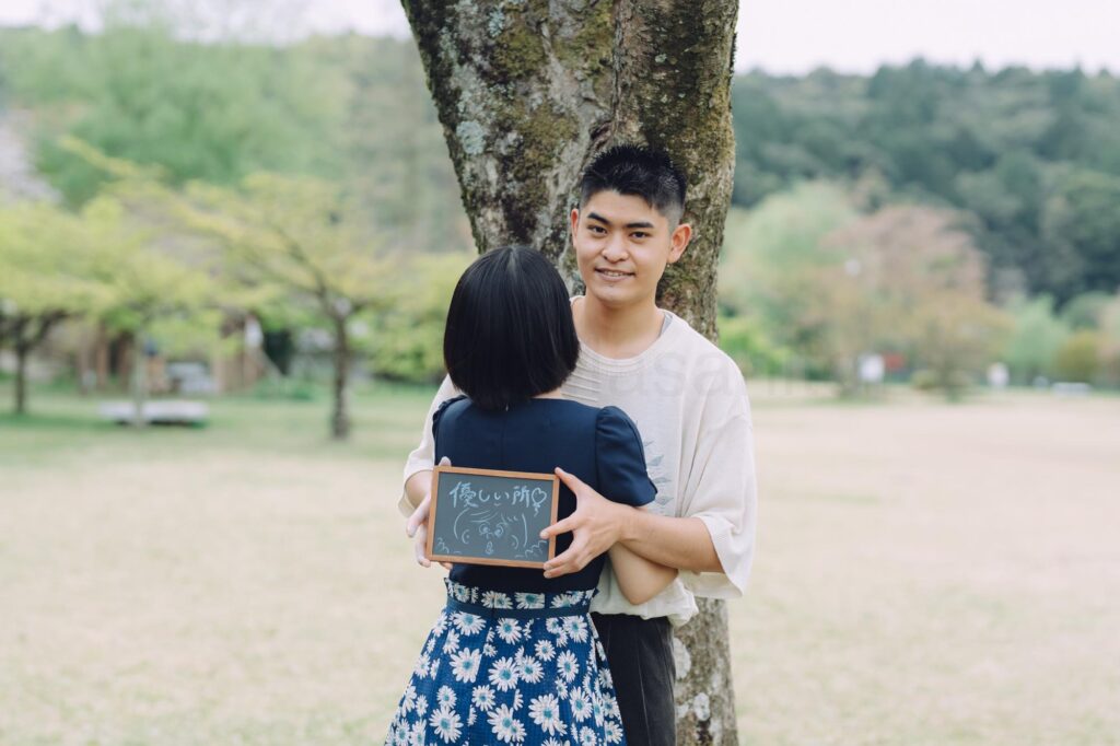 愛知県瀬戸市の定光寺公園でカップルフォトの出張撮影をしました｜撮影写真（13枚目）