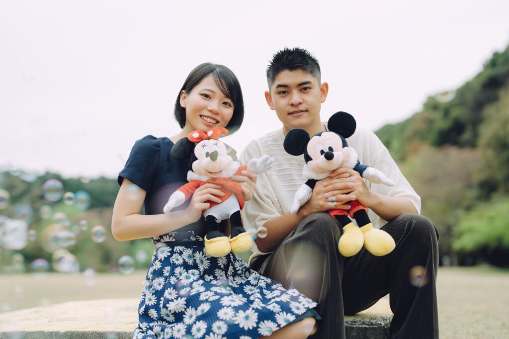 愛知県瀬戸市の定光寺公園でカップルフォトの出張撮影をしました｜撮影写真（15枚目）