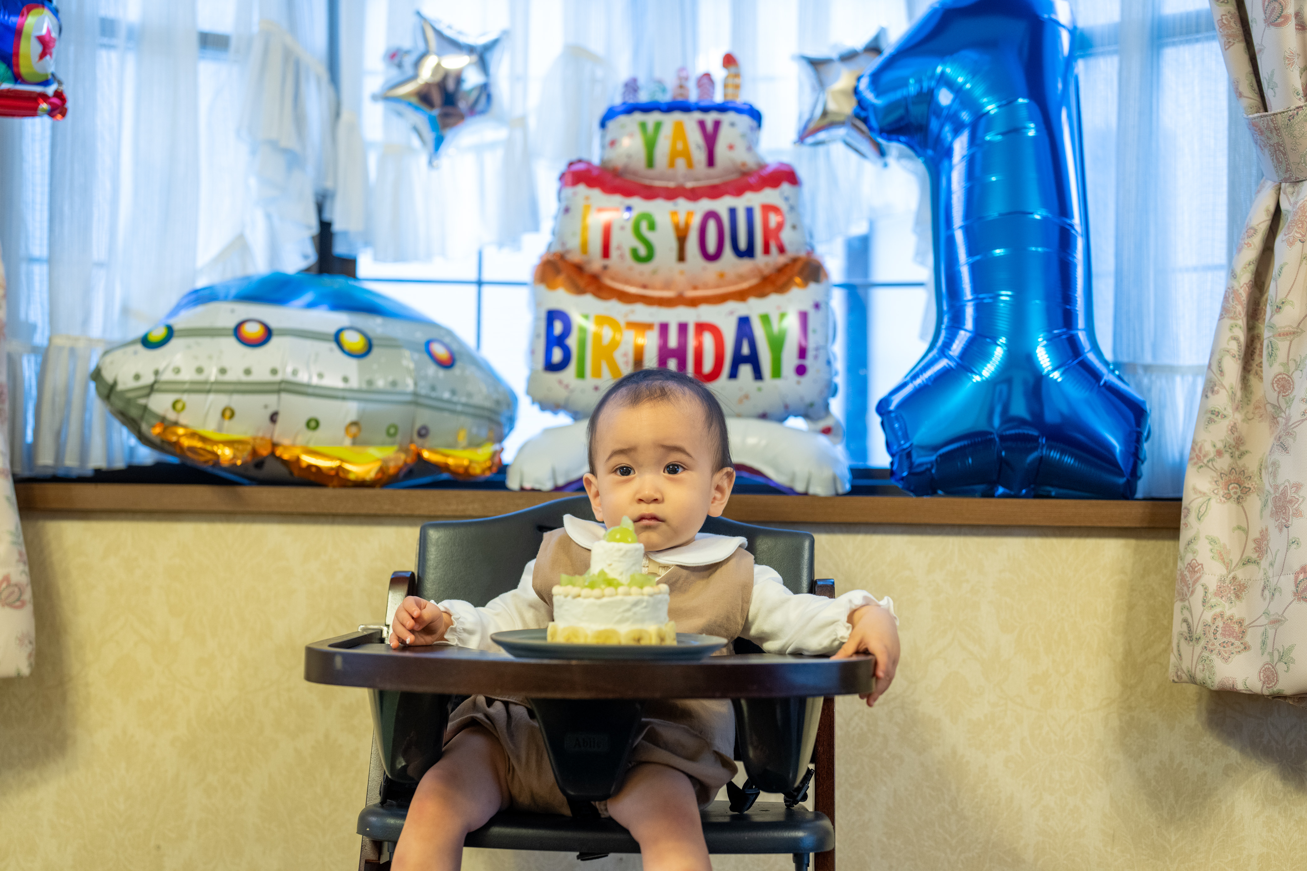1歳のバースデーフォト