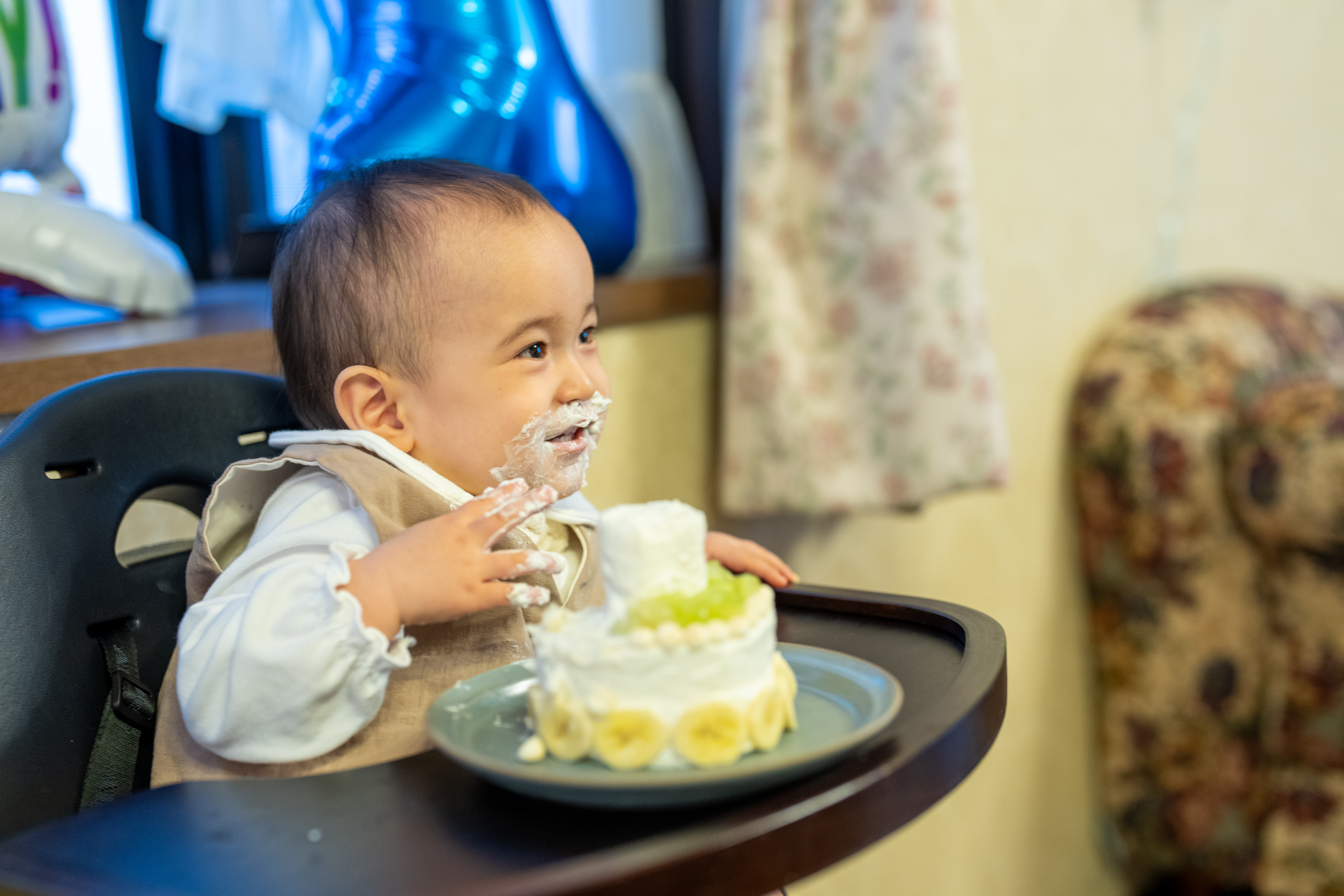 1歳のバースデーフォト